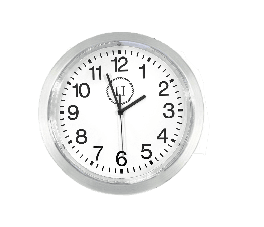 Metallic Edge Slim Wall Clock - 12" - Handley Watches